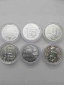Mince strieborne 10 a 20 eurove mince