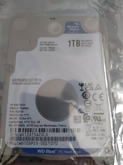 WD Blue Mobile Int. Disk 1 TB 2,5"