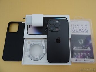 iPhone 14 PRO 128GB BLACK - ZÁRUKA 1 ROK - 100% BATERIA