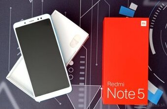 Predám Xiaomi Redmi Note 5 – 4GB RAM / 64GB úložisko - modrý