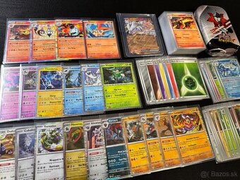 Pokemón PREM. balík A: 100ks kariet v obaloch s EX a darček