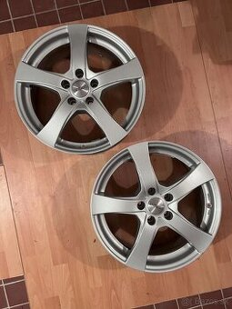Alu disky DEZENT 17 5x108 – novy stav, 2ks, strieborné