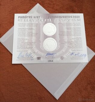 Predám Pamätný list Chatam Sofer, s orig.dobovou obálkou