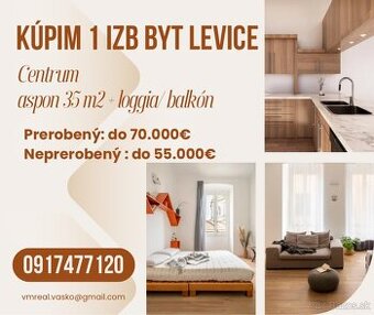 Hľadám 1izb byt Levice