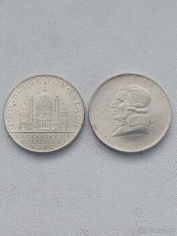 Strieborne mince Rakúska a Danska