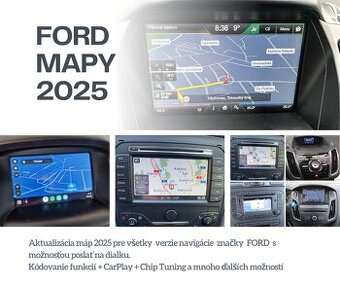 Aktualizácie navigácie FORD mapy 2025 SD karta / USB