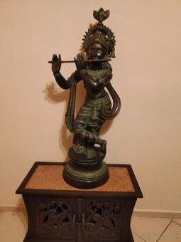 Veľká Socha pána Krišnu čierno hnedý - 1