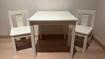 IKEA KRITTER Detský set stolík + 2 stoličky