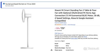 Xiaomi Mi Smart Standing Fan 2