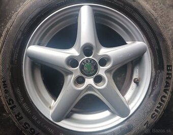 Predám 1x alu disk elektron 5x100 škoda r15