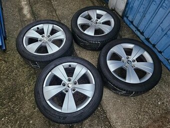 4x disky Škoda Triton 17" + letné pneu 215/50 R17