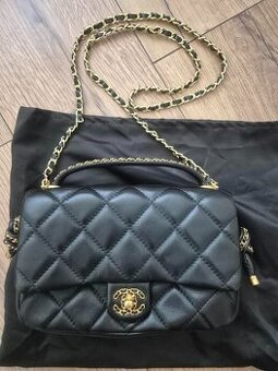 Nová luxusna kabelka CHANEL CHAIN FLAP bag čierna