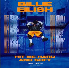 Jeden lístok Billie Eilish: HIT ME HARD AND SOFT