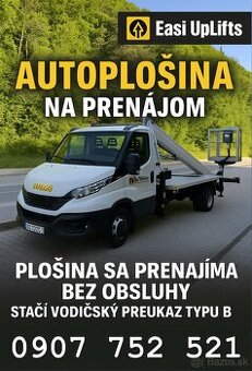 Prenájom autoplošiny