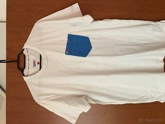 TOMMY HILFIGER originál white pánske tricko L/XL