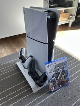 Playstation 5 Slim 1 TB + 2 Ovládače + Stojan