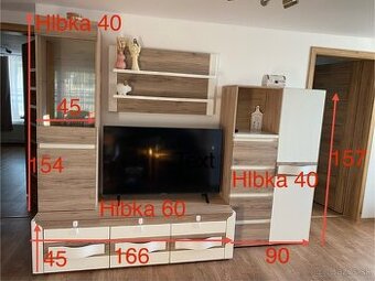 MODERNA ZANOVNA OBYVACIA STENA OBYVACKA  LED OSVETLENIE