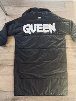 Damska cierna oversized bunda QUEEN, vel. L - 1