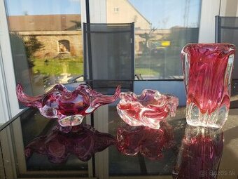 Ružová sada, Josef Hospodka, Chribská, hutné sklo, Česko