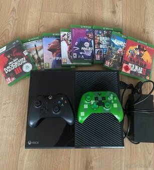 Xbox one +hry+ 2 ovládače