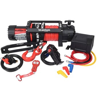 navijak 13000lb elektrický 12V na offroad