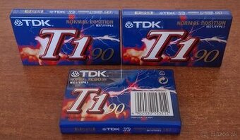 Audiokazety TDK T1 90 / Nové Zabalené / 5€-KS