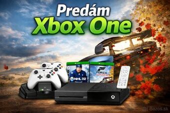 Predám Xbox one +2nové ovládače +2hry +dialkový ovládač