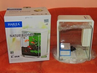 Predám nový akváriový set s objemom 25 l - Biely