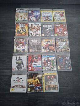 Hry na PS3 - rôzne hry (športové, akčné, hudobné)