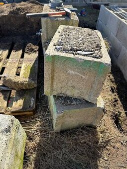 DT30 vyplnené betónom (betónové kocky)