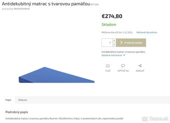 Antidekubitny matrac