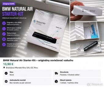 BMW Natural Air Starter Kit – originálny osviežovač vzduchu
