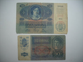 Bankovky Rakúsko-Uhorsko 1913, 1914, 1915