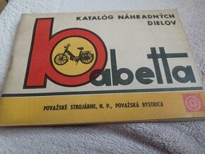 Babetta 1970 katalog nahradnych dielov Povazska Bystrica