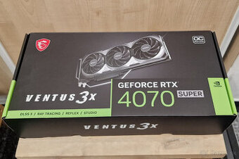 MSI GeForce RTX 4070 SUPER 12G VENTUS 3X OC, nerozbalená