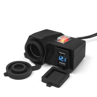 Zásuvka s voltmeter