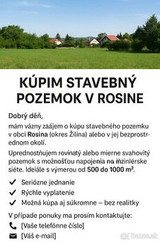 Pozemok Rosina
