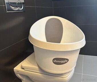 SHNUGGLE Vanička Toddler biela so svetlo-šedou opierkou