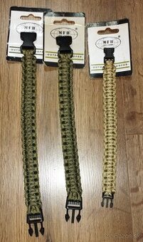 Náramky paracord, 3ks, cena za všetky