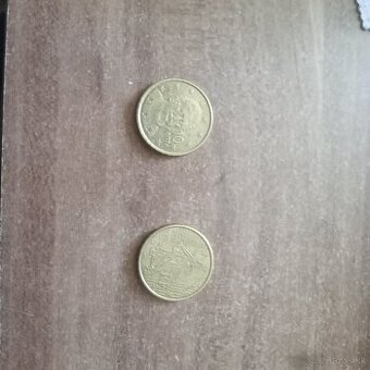 Francúzska a Grécka 10 centovka
