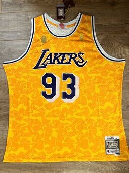 Mitchell & Ness dres BAPE x Lakers XXL