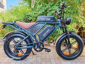 Śtýlový fat ebike s obrovskými batériami Deepower 1000W,60Ah