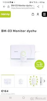 Nanny BM - 3 monitor dychu