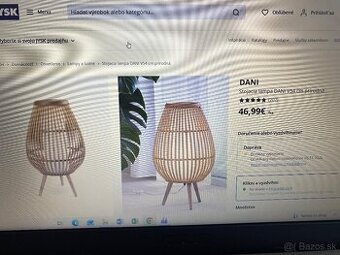 Dizajnová nevyužitá lampa