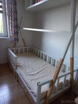 Detská domčeková posteľ