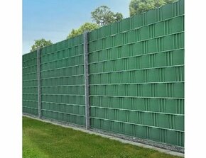 PVC ochranný pás na plot - zelená, sivá a antracit