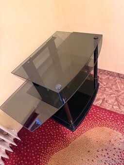 Konferencny stolik tmave sklo