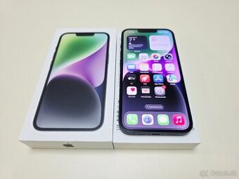 Apple iPhone 14 128gb MIDNIGHT,ZÁRUKA,BATERKA 100%