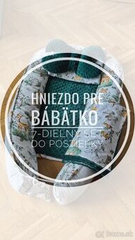Hniezdo pre bábätko | 7-dielny set do postieľky