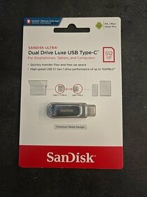 SanDisk Ultra Dual Drive Luxe 512GB USB Type-C SDDDC4-512G-G